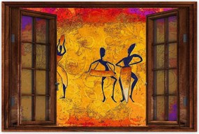 Poszterek 90x60 Törzsi tánc