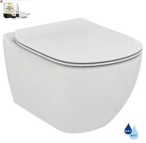 Ideal Standard Tesi wc soft close ülőkével falra szerelhető fehér színben fényes felülettel hátsó kifolyással SIKOSIST0078