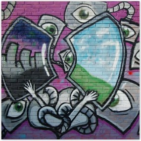 Poszterek 100x100 Graffitti Mural