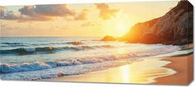 Vászonkép 90x40cm Hálószoba Nappaliba Panoráma Strand 2