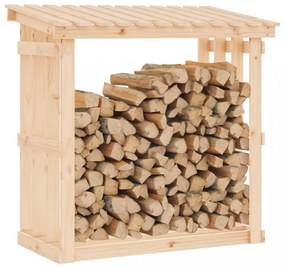 vidaXL tömör fenyőfa tűzifatartó állvány 108 x 64,5 x 109 cm