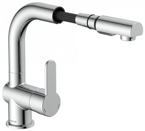 Schütte 79710 - LONDON mosogatócsaptelep kihúzható zuhanyfejjel, fényes króm