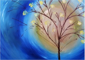Kép - Napot eltakaró fa (70x50 cm)