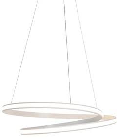 Modern függőlámpa fehér 74 cm, LED-del szabályozható - Rowan