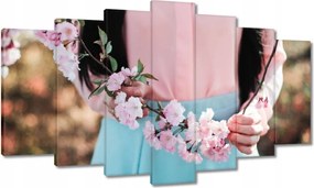 Vászonkép 140x80 Virágzó cseresznye Japán