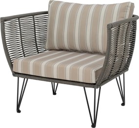 Bézs párnázott kerti fotel Mundo – Bloomingville