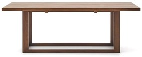 Natúr színű teakfa étkezőasztal 100x220 cm Sashi – Kave Home