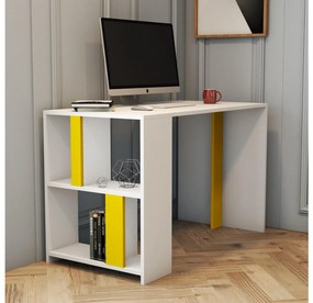 PC asztal Limba (fehér + sárga). 1088797