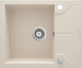 Andante gránit mosogató_beige_1 medence+rövid csepegtető