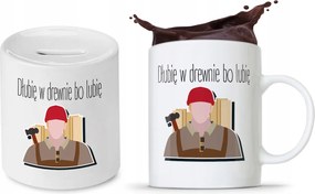 Asztalos Készlet Ajándék Bögre Persely fényképes nyomtatással