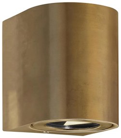 Nordlux - LED kültéri fali lámpa CANTO 2xLED/6W/230V IP44 sárgaréz