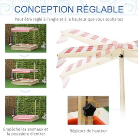 Outsunny Négyzet alakú Fás Mészkő 1.18L x 1.18W x 1.18H m - Állítható Magasság, Dőlésszögű Tető, Zárható - 2 Tálca - Autokláv Kezelt Fenyőfa | Aosom