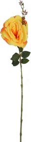 Mesterséges Rózsa Virág Ág Bimbó Sárga Tavaszi Húsvéti Dekoráció