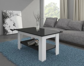 Dohányzóasztal Elaiza (fehér + fényes fekete). 780063