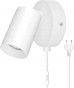 Fali lámpa dugóval és kapcsolóval LED-es beltéri fali lámpa GU10