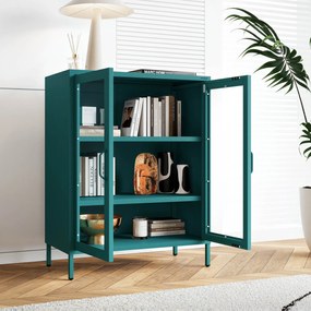 Vitrin GINA, 800 x 1015 x 400 mm, Modern: tengerszínű