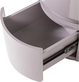 Világosszürke fényes éjjeliszekrény Lunex – WOOOD