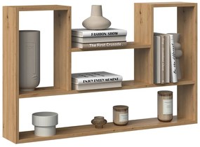 Shannan Bilbao 4P függőpolc, 100x60x16 cm, tölgy