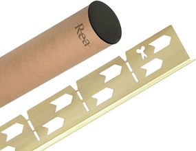 Lejtéskialakító szegély épített zuhanyhoz 100cm Brush Gold