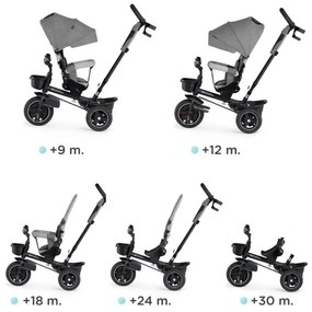 KINDERKRAFT select - Gyermek tricikli 5in1 SPINSTEP szürke