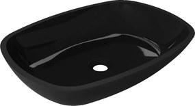 Mexen Araks 54 x 39 cm-es üveg mosdó, fekete - 24155470