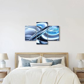Kék absztrakció képe (90x60 cm)