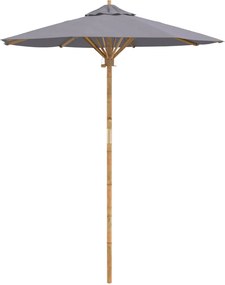 vidaXL Kerti napernyő Sötétszürke Ø 270 x 260 cm bambusz