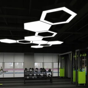 LED csillár zsinóron LED/20W/230V fekete