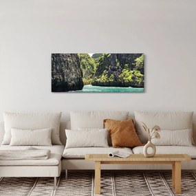 A hegyi folyó képe (120x50 cm)