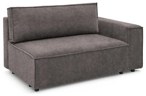 Világosbarna kordbársony kanapé modul (jobb oldali) Nihad modular – Bobochic Paris