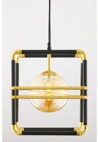 Jupiter 2026 - Csillár zsinóron FIORI 2xG9/10W/230V fekete/arany/bézs