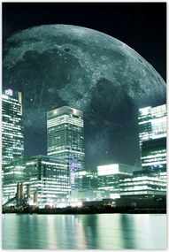 Poszterek 80x120 Hold a város felett