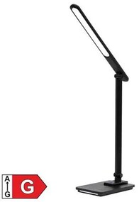 Asztali lámpa, LED, szabályozható, fém, éjjeli fény, HOME, fekete (VLMLA4)