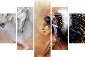 Kép - Indiánok varázslata (150x105 cm)