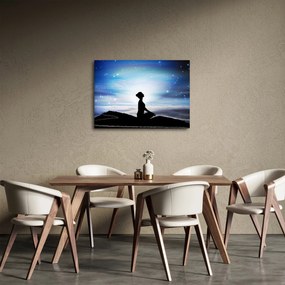 Meditáló nő képe (70x50 cm)