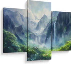 Kép - Vízesések völgye (90x60 cm)