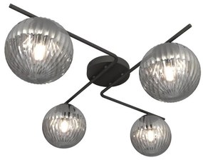 Mennyezeti lámpa VESPA 4xE14/10W/230V fekete/szürke