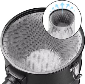 BENEDIKT hamuporszívó, 1200 W, 18 kPa, fekete/narancssárga Monzana