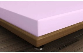 Rózsaszín gumis pamut lepedő 140x200 cm – Mijolnir