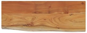 tömör akácfa téglalap alakú fali polc 50 x 20 x 2,5 cm