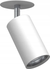 Süllyesztett spot lámpa mozgatható fehér króm kerek reflektor Brosline