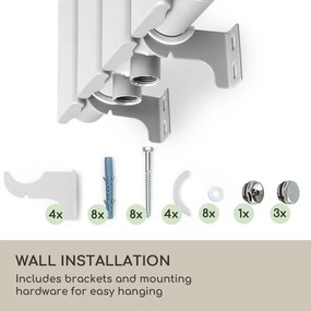 Blumfeldt Ontario, radiátor, 120 x 30, 380 W, falra szerelhető