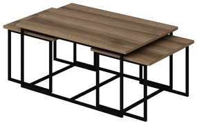 Levada Walnut kisasztal szett, 3 db