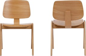 MAZZONI EXPORT AURA Természetes Tölgy - FA SZÉK NAPPALIBA ÉTKEZŐBE KONYHÁBA MODERN NORDIC