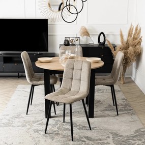 Bézs Szövet Étkezőszék. PERU 2