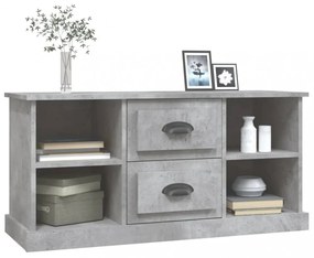 betonszürke szerelt fa TV-szekrény 99,5 x 35,5 x 48 cm