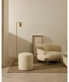 Krémszínű buklé puff Kaeli – Kave Home
