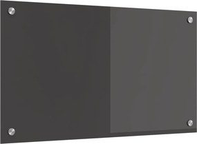 vidaXL Konyhai splashback Sötétszürke 70 x 40 cm edzett üveg