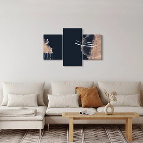 Kép - Sötétkék absztrakció (90x60 cm)