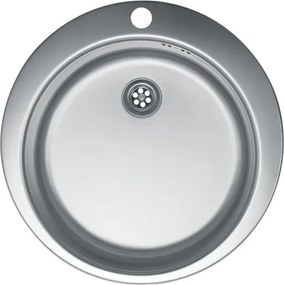 Metalac Venera 480E Ø60 Egymedencés Mosogatótálca - Inox